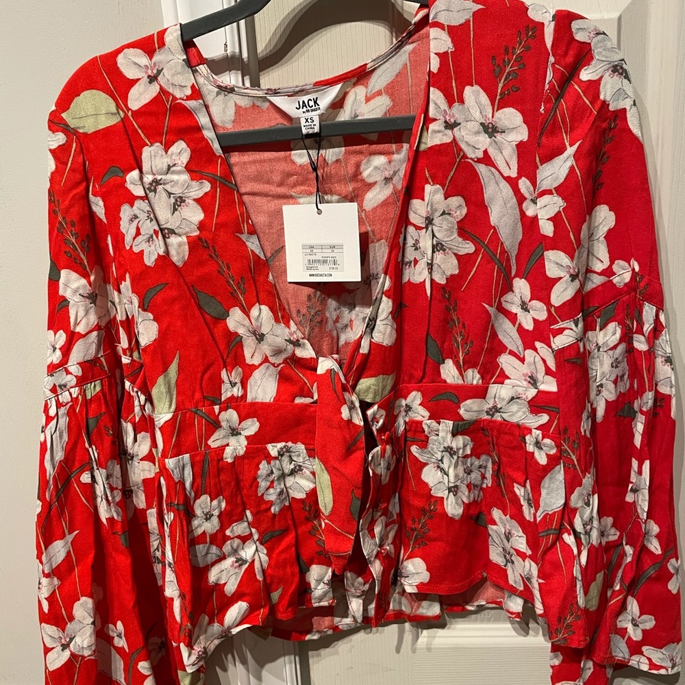 Jack by BB Dakota tie front top